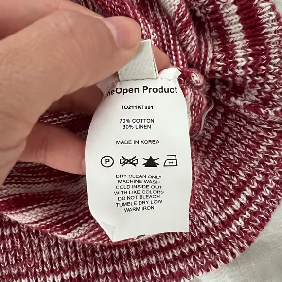 TheOpen Product Knit Linen Blend Sweater One Size - Picture 9 of 9